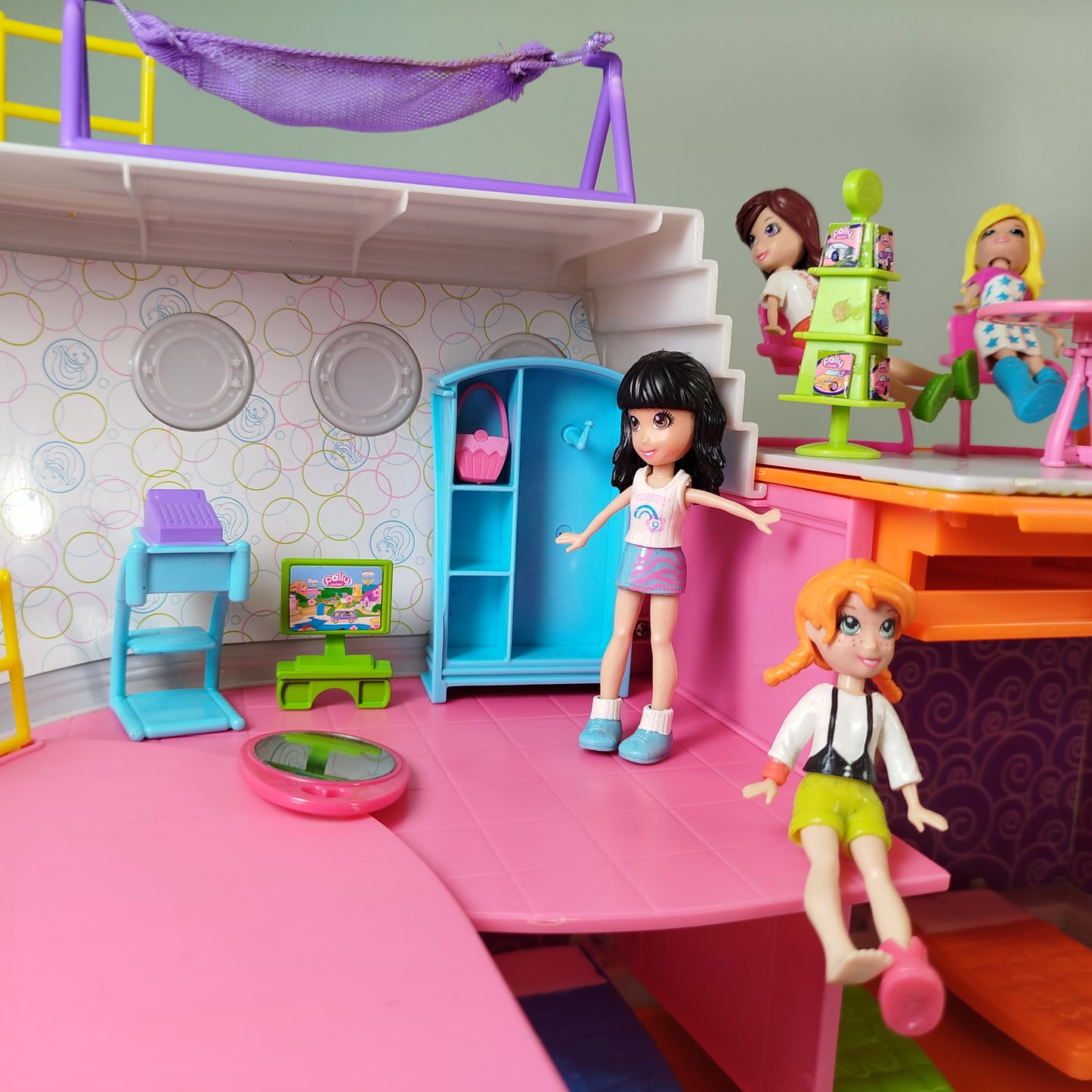 Polly Pocket Traumschiff Spielset, Figuren enthalten, guter Zustand