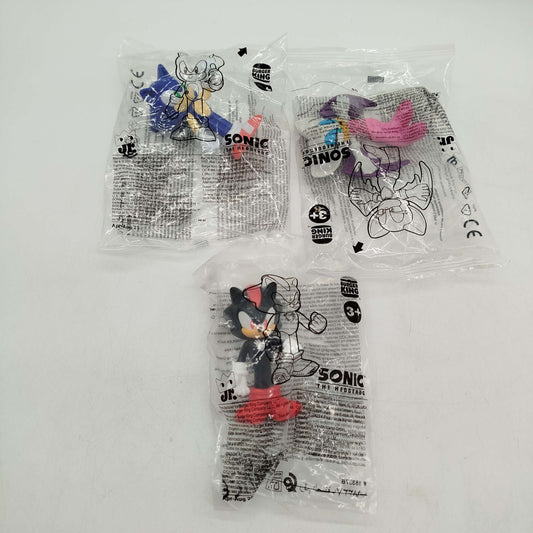 Burger King Bundle Sonic Set von 3 Figuren, neu, ab 3 4 5 Jahre | ✅ geprüft