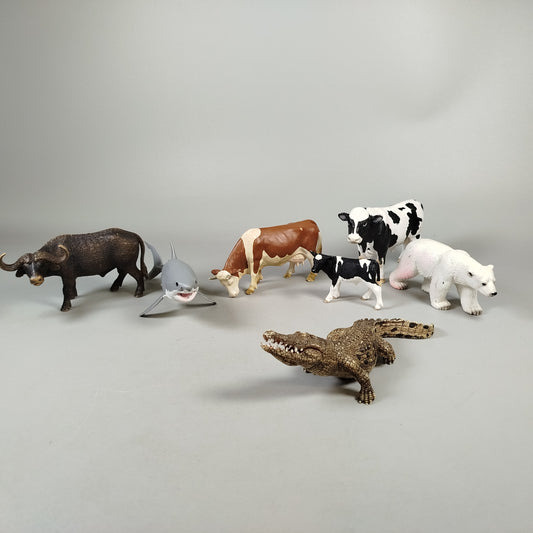 Schleich Tierset – Set von 7 Tierfiguren, sehr gut