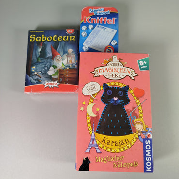 Kartenspiele Set - Saboteur, Kniffel und Magischer Nähspaß Karajan