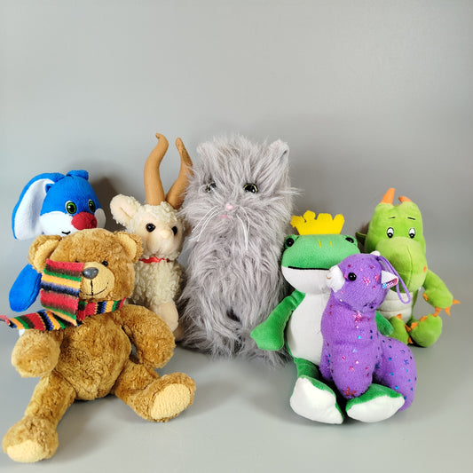 Bundle Kuscheltiere Set von 7 Stofftieren