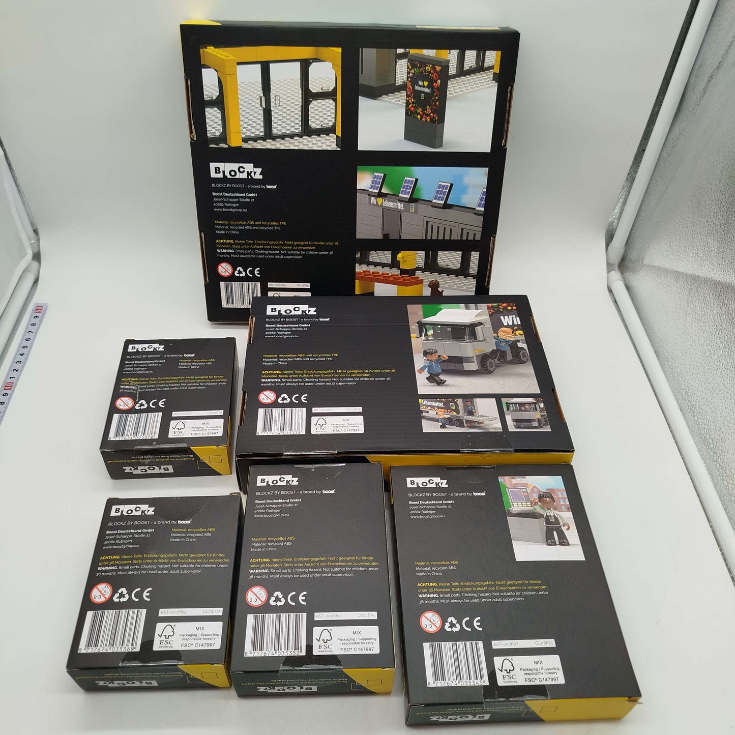 Blockz Bundle Supermarkt & LKW 6x Baukästen Neu