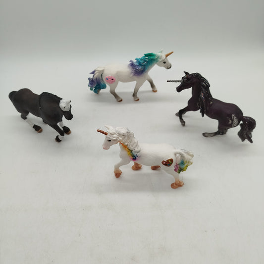 Schleich Bundle Pferde Einhorn 4er gebraucht ab 3 4 5 Jahre | ✅ geprüft