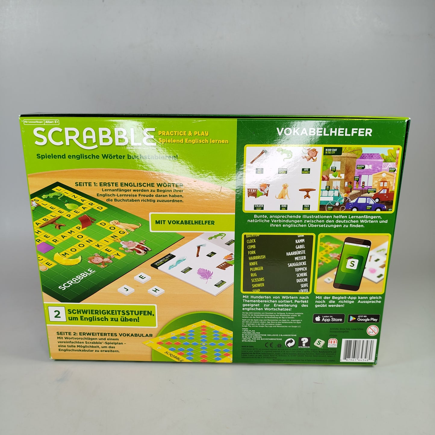 Mattel Scrabble Lernspiel - Englisch