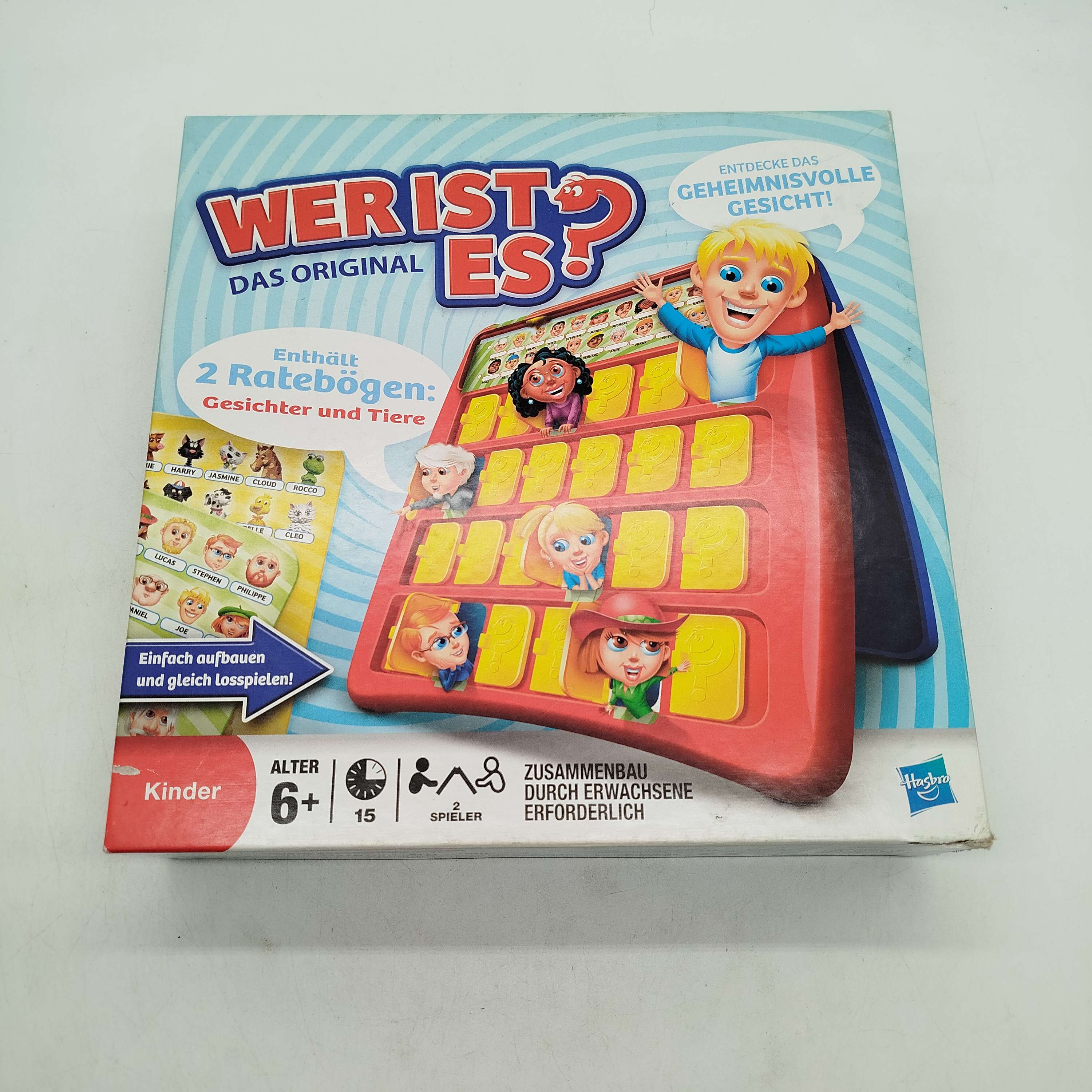 Hasbro Wer ist es?Das Original Brettspiel,gebraucht,ab 6 7 8 Jahre | ✅ geprüft