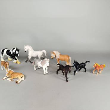 Schleich Pferde - Set von 9 Figuren, sehr gut