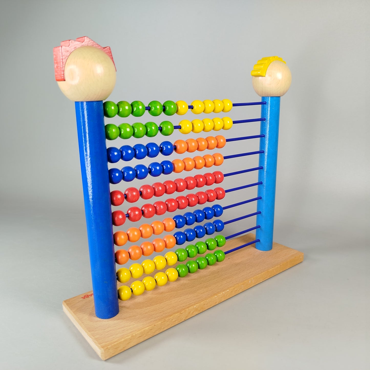 HABA Holzabacus Lernspiel – 10 Reihen mit Figuren, sehr gut