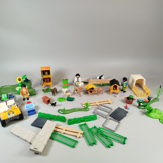 Zoo-Spielset – Tierfiguren & Zoowärter, Set von 12