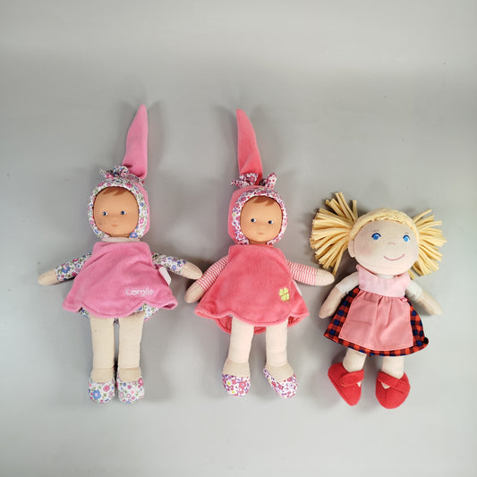 Kuschelpuppen-Set mit weichem Körper