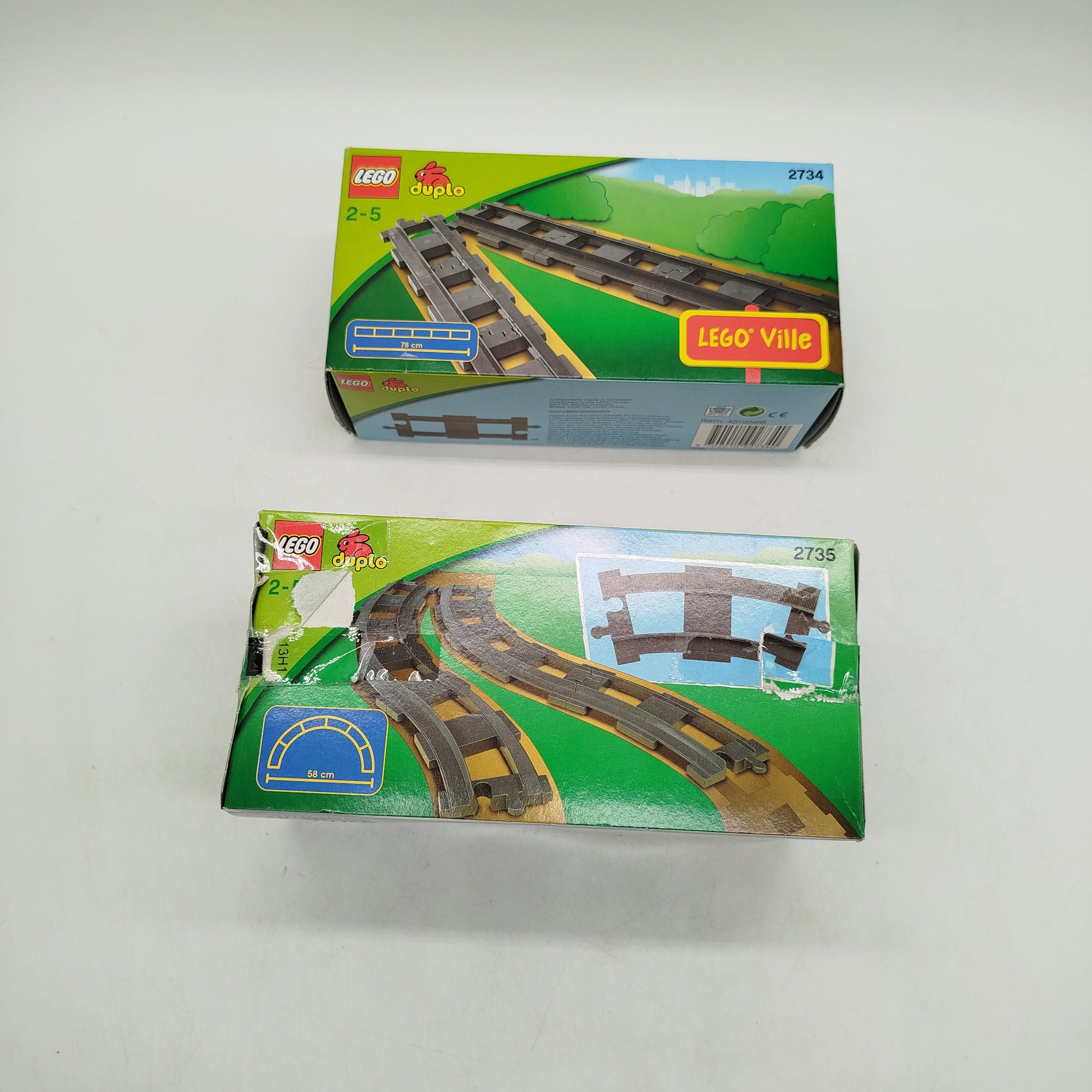 LEGO Duplo Bundle Zug 2734 2735 Schiene, gebraucht, ab 2 3 4 Jahre | ✅ geprüft