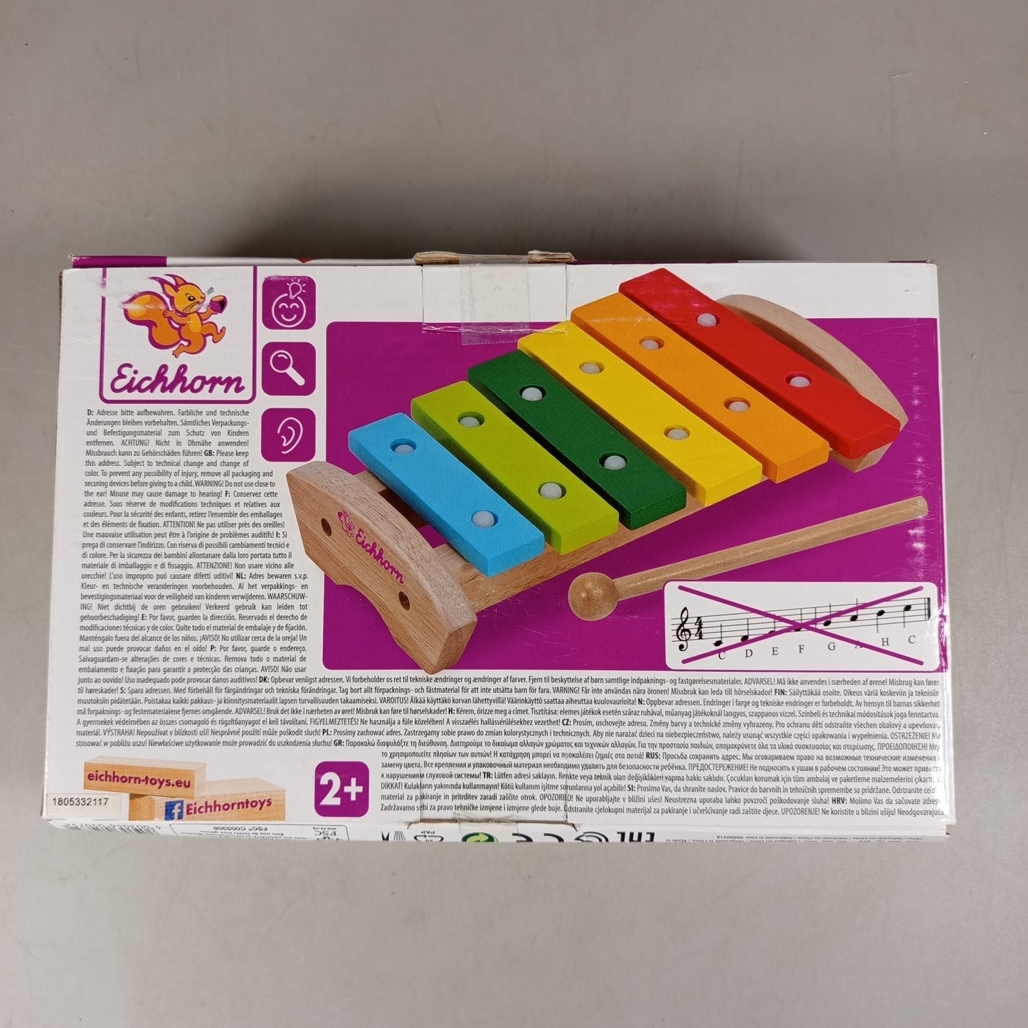 Eichhorn Holz Xylophon 100005075, gebraucht, ab 2 3 4 Jahre | ✅ geprüft
