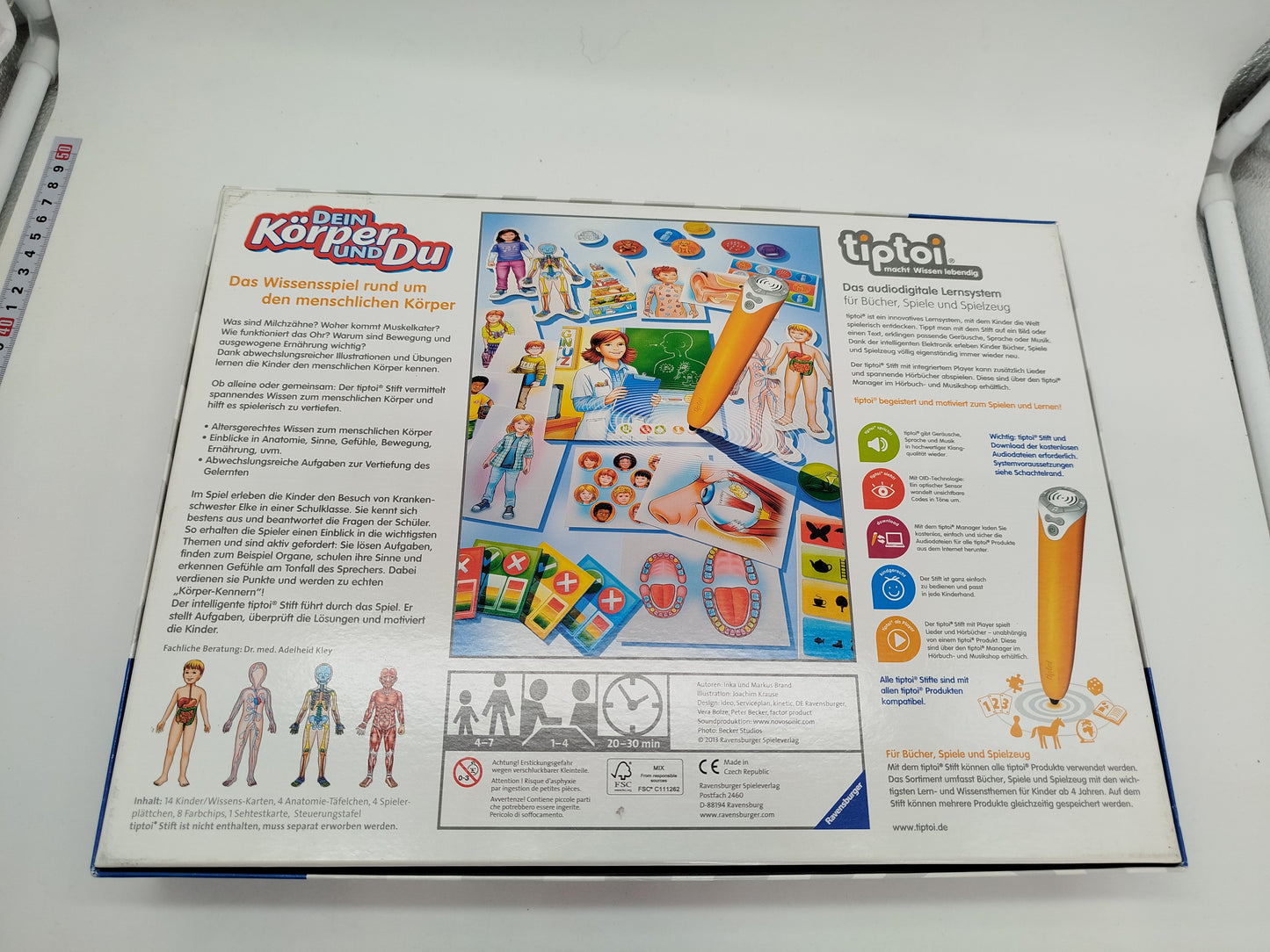 Ravensburger tiptoi Lernspiel – Dein Körper und Du, OVP