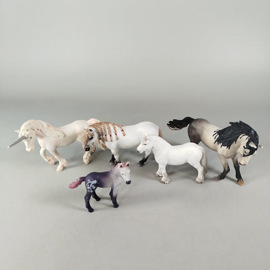 Schleich Bundle Pferde & Einhörner 5x Figuren