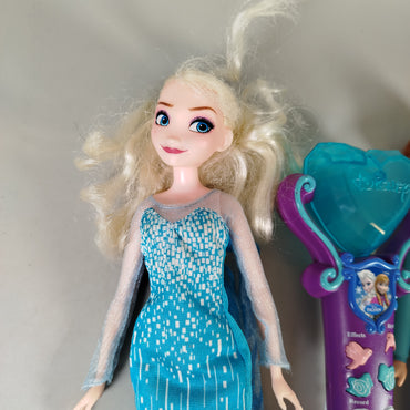 Disney Frozen Puppenset – Elsa, Anna & Mikrofon, Set von 3