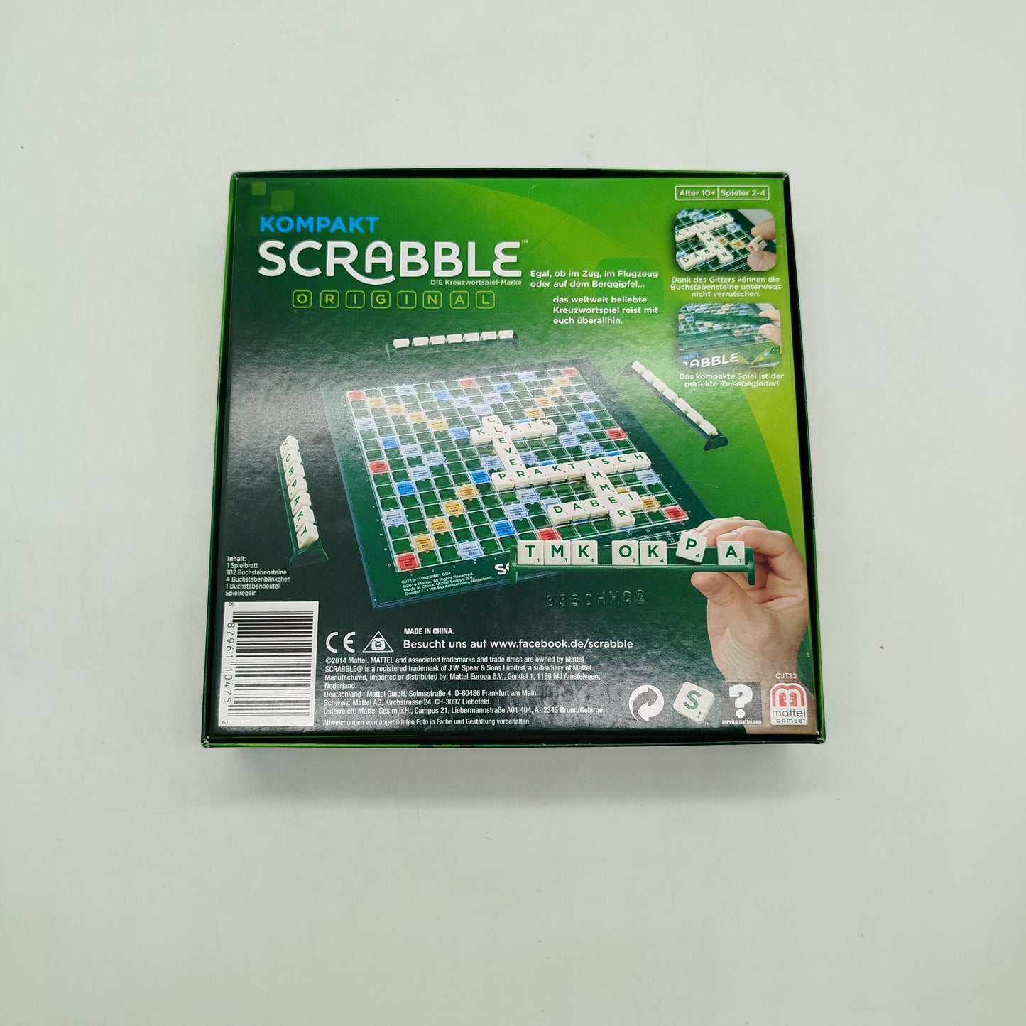 Mattel Scrabble Kompakt Y9618 Brettspiel ab 10 Jahren