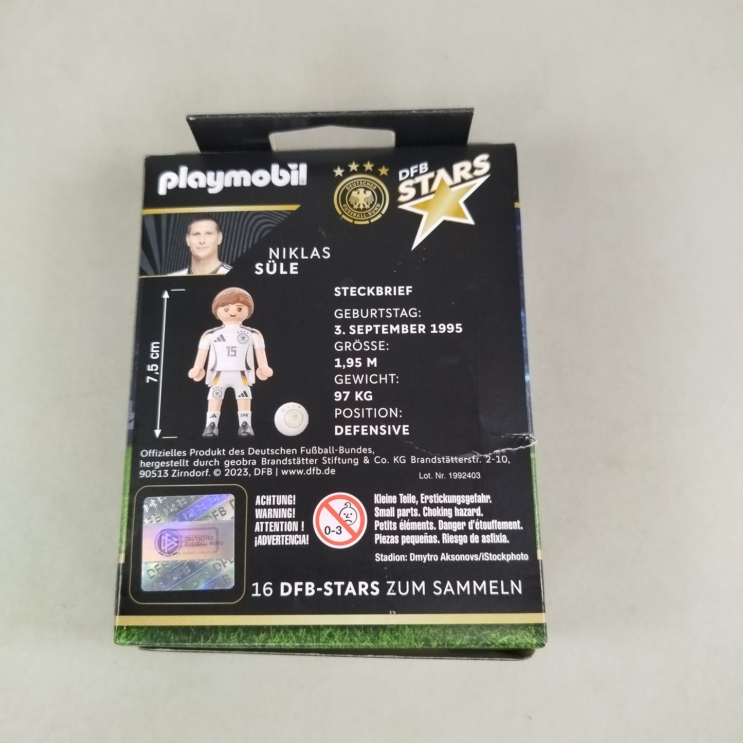 Playmobil 🙂🏠 DFB Stars Niklas Süle Figur, neu, ab 6 7 8 Jahre | ✅ geprüft
