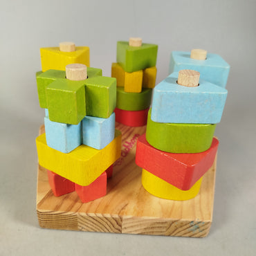 Eichhorn Holz Steckspiel & Sortierspiel, gebraucht, ab 1 2 3 Jahre | ✅ geprüft