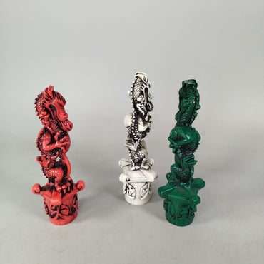 Hasbro Bundle Drachenfiguren 3x Fantasy Figuren Rot Weiß Grün