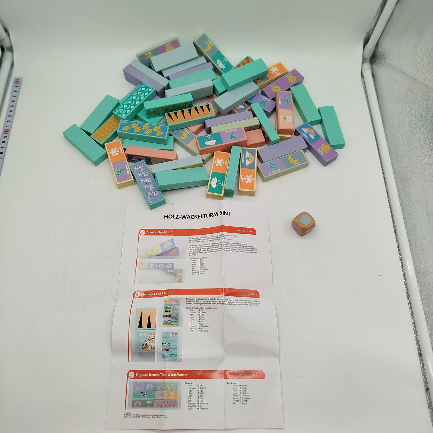 HOLZ-WACKELTURM 5IN1 Wackelturm Spiel