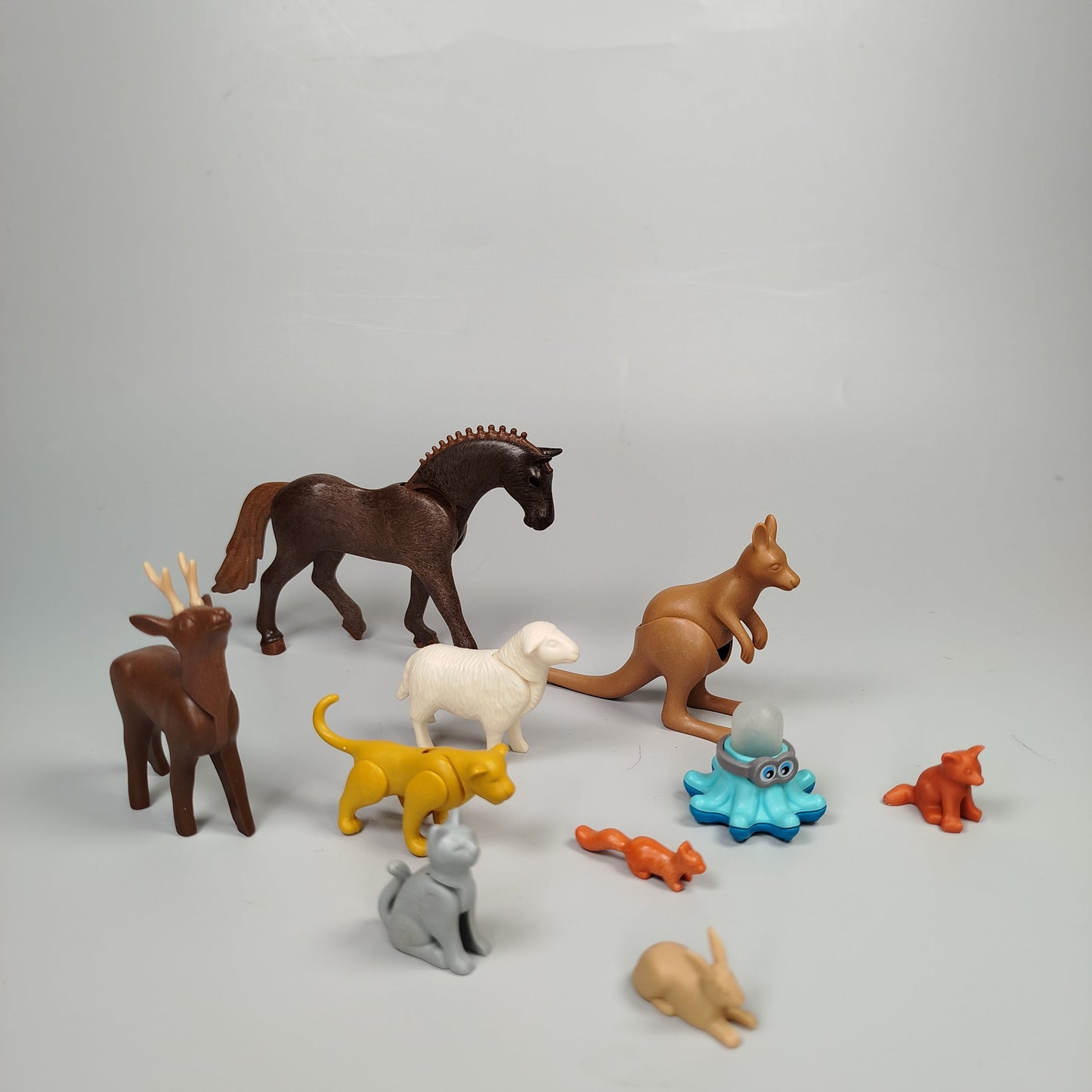 Playmobil Tierfiguren - Bauernhof und Wildtiere - 10er-Set