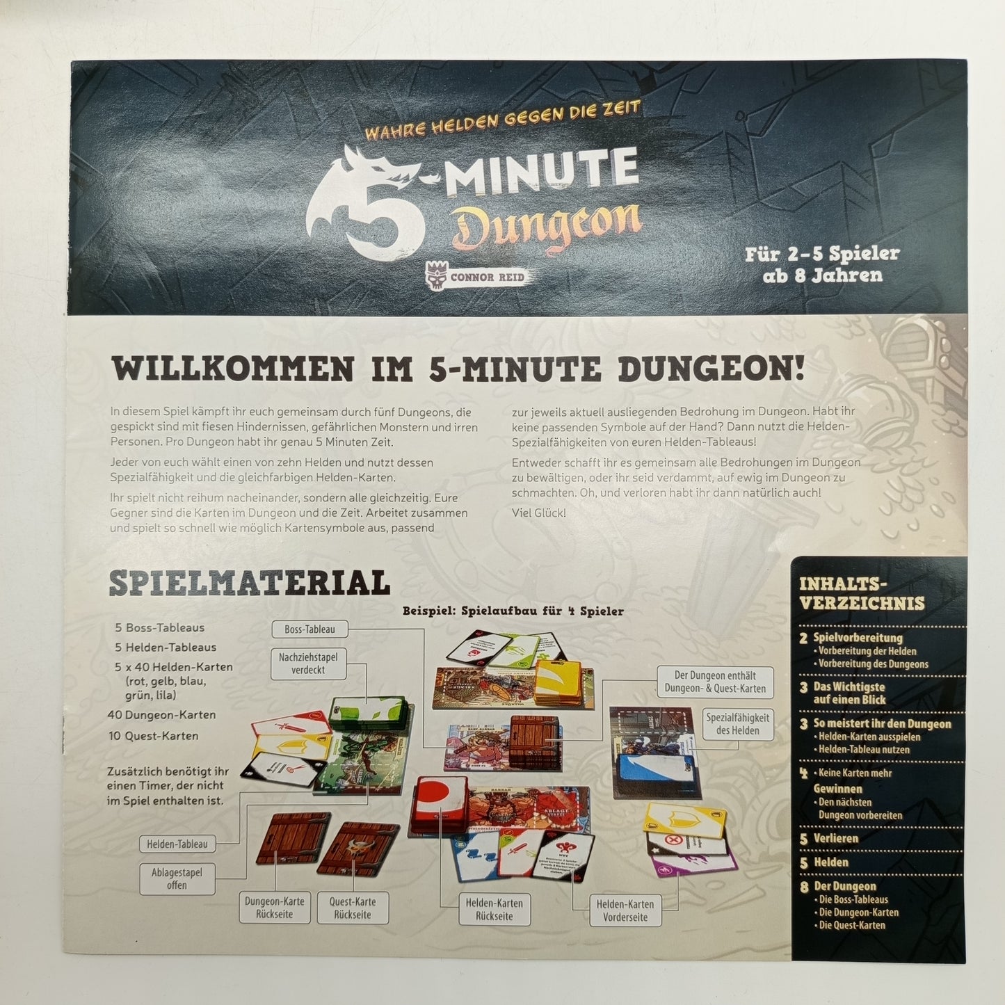 KOSMOS 5-MinuteDungeon 692889 Kartenspiel,gebraucht,ab 6 7 8 Jahre | ✅ geprüft
