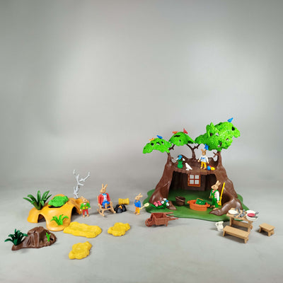 Playmobil Bundle Waldtiere Baumhaus & Hasenfiguren