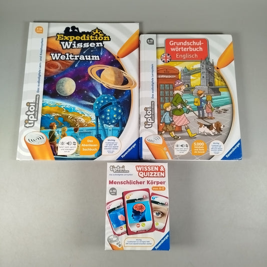 Bundle Ravensburger 3x Tiptoi Bücher Set