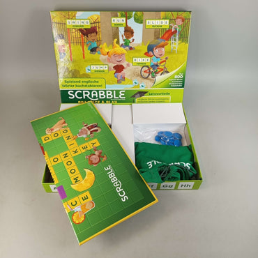 Mattel Scrabble Practice & Play Brettspiel F7711 Neu