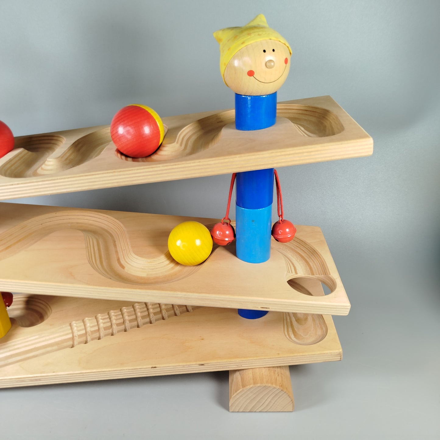 Haba Holz Kugelbahn Set – mit Glocken und bunten Kugeln