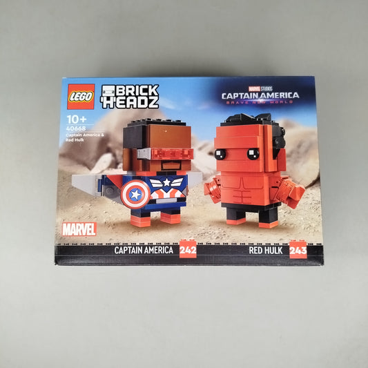 LEGO BrickHeadz Captain Am. & Red Hulk 40668 Set, ab 10 Jahre