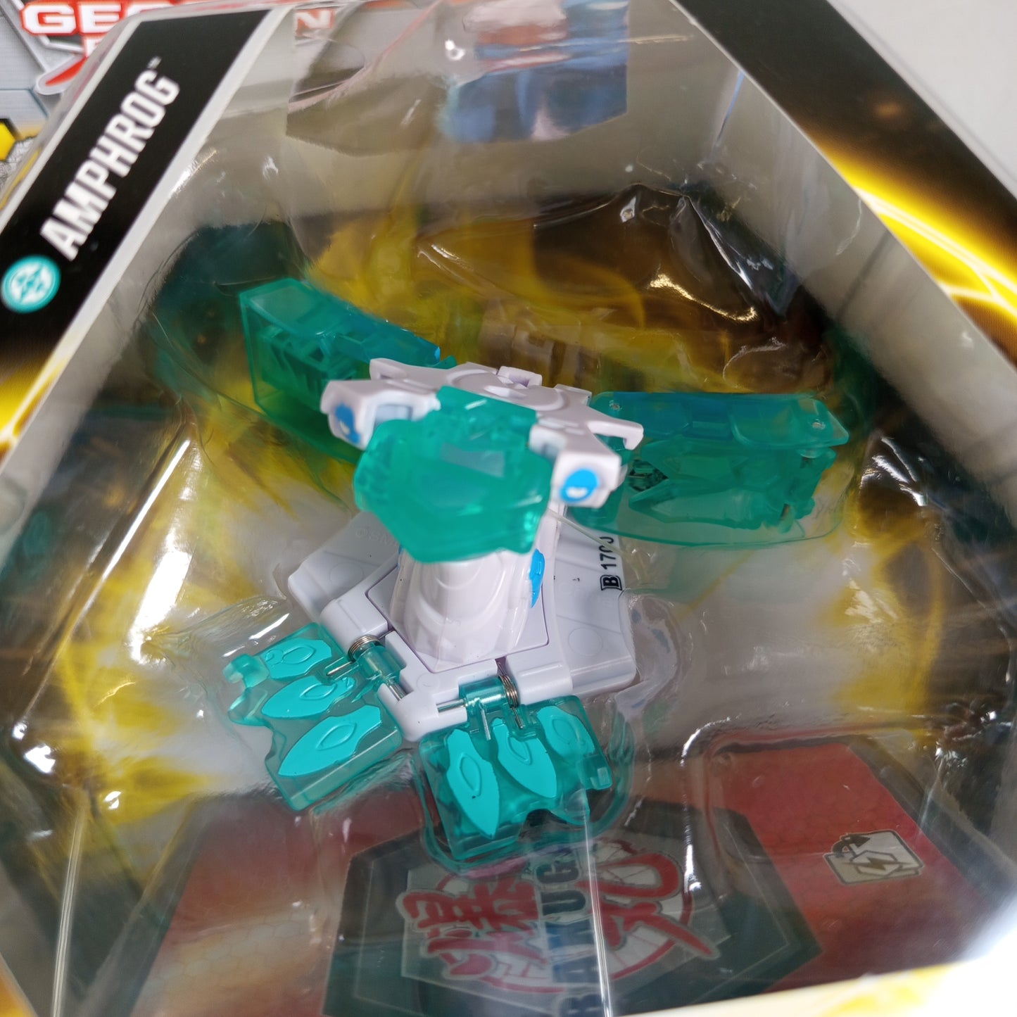Bakugan Geogan Rising Amphrog – Actionfigur, OVP, neu