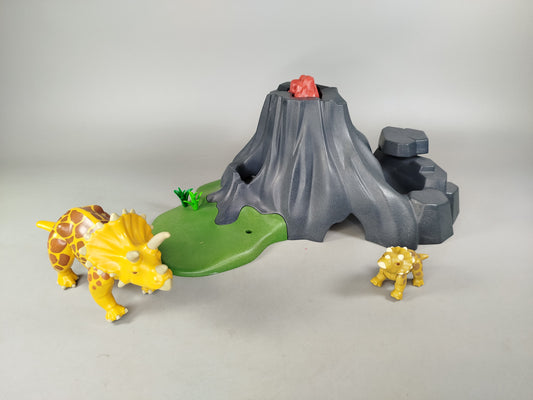 Dinosaurier Vulkan Spielset
