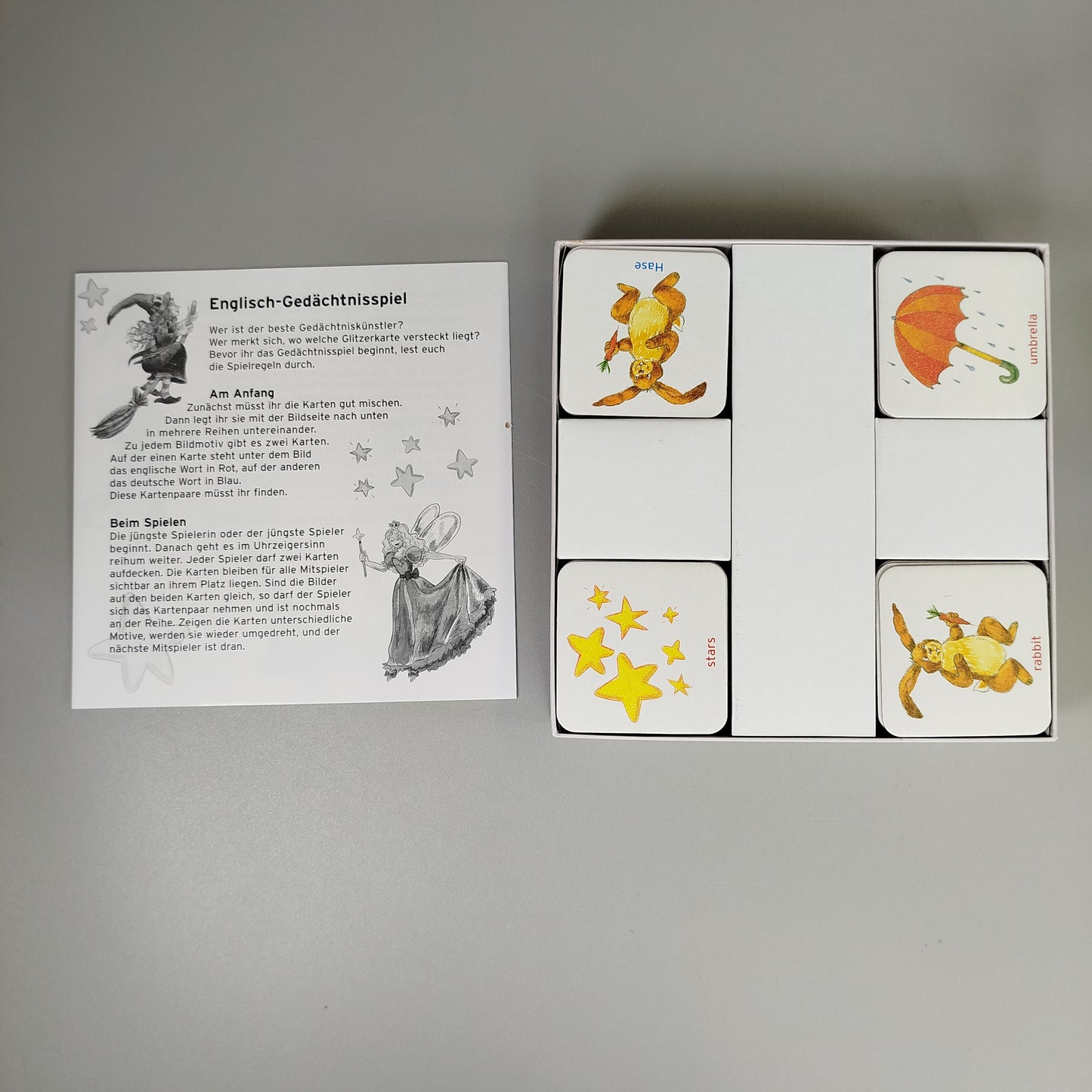 2-teiliges Lernspiel-Set – Magnetisches Spiel & Memo-Quiz, OVP