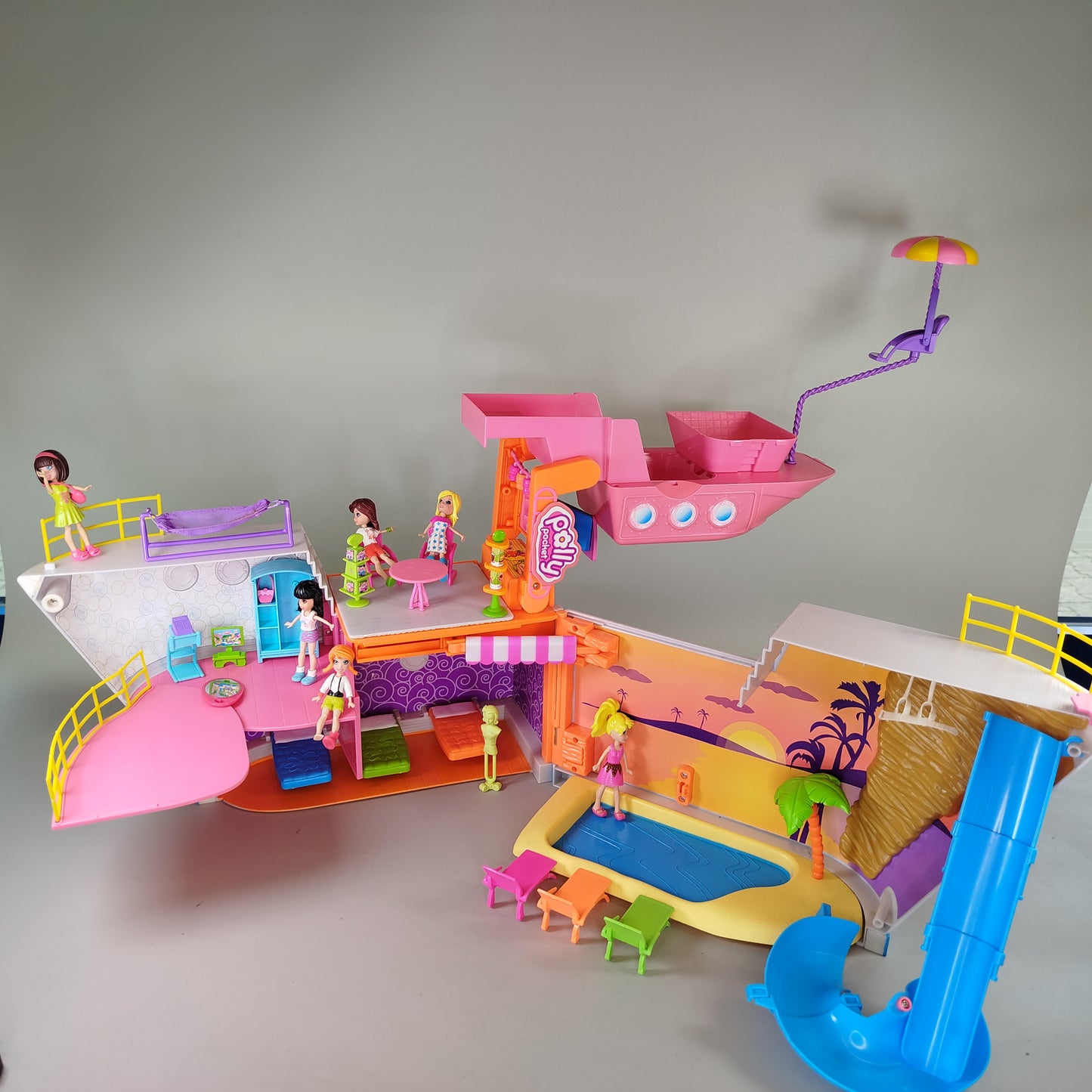 Polly Pocket Traumschiff Spielset, Figuren enthalten, guter Zustand