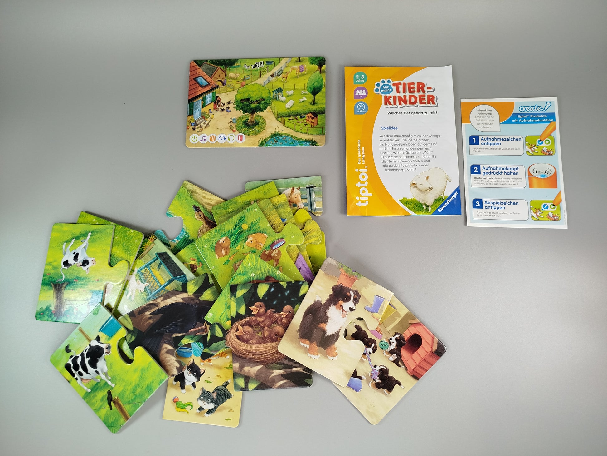 Lernspiel-Bundle Tierkinder & Spielsachen