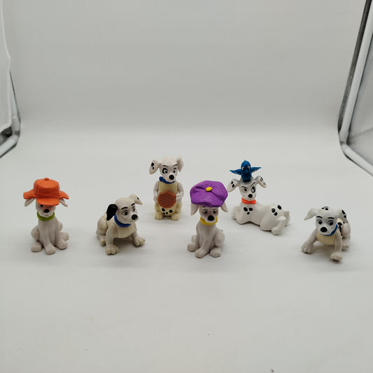Disney 101 Dalmatiner Figuren, Set von 6, leichte Gebrauchsspuren