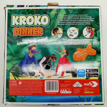 Noris Brettspiel – Kroko Dinner mit Masken & Fischen