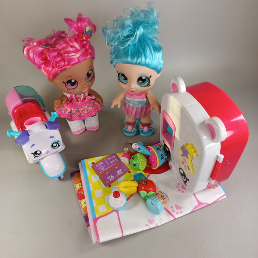 Kindi Kids Bundle 2x Kitty Petkin Puppen & Supermarkt