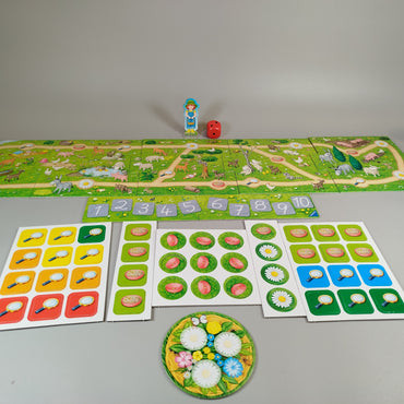 Spieleset mit 2 Spielen und Bausteinen