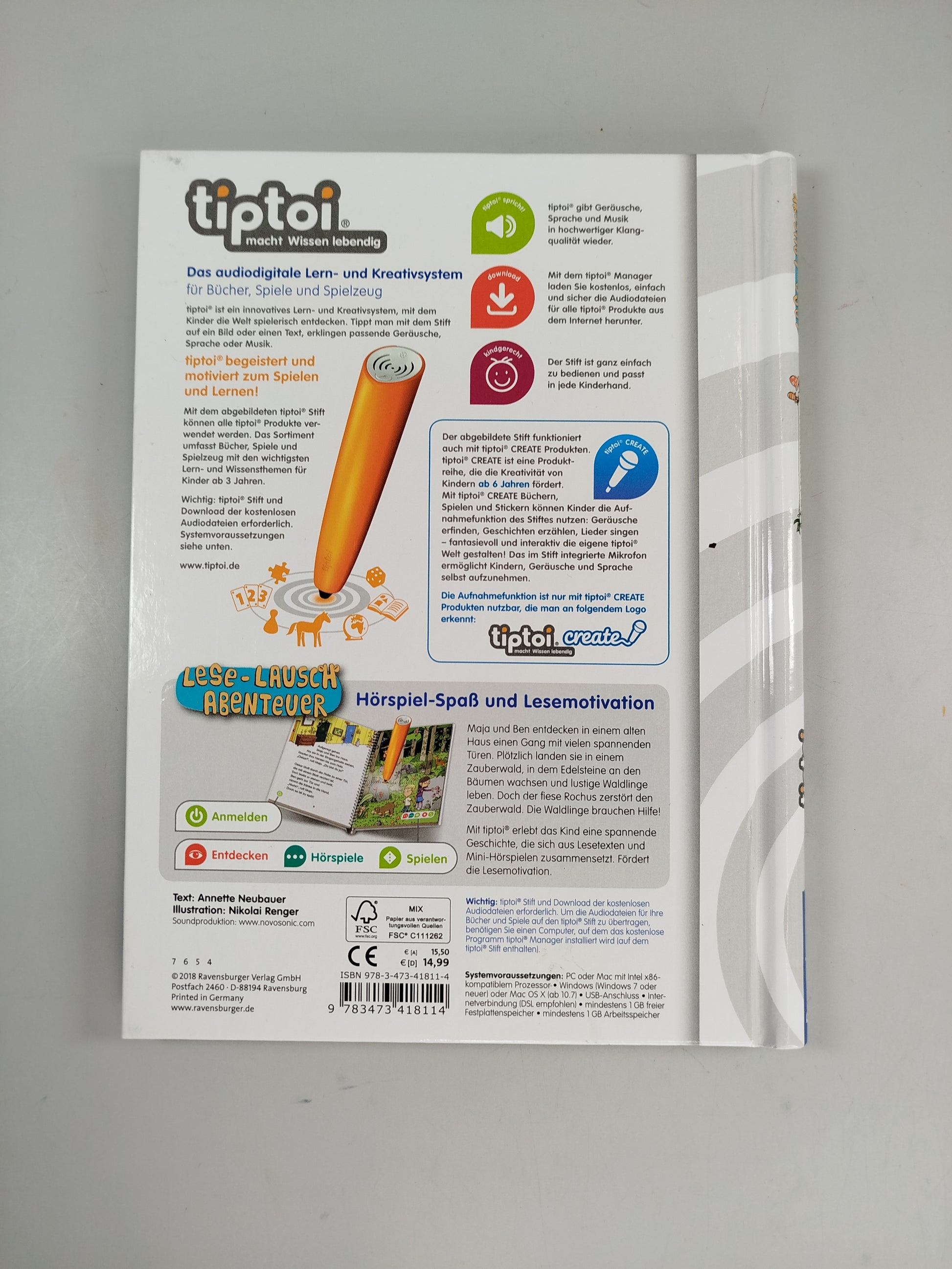 Ravensburger Buch – Lese-Lausch-Abenteuer: Zauberwald (Tiptoi)