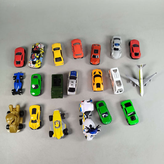 Bundle Modellautos Set von 20 Autos, Motorrad & Flugzeug