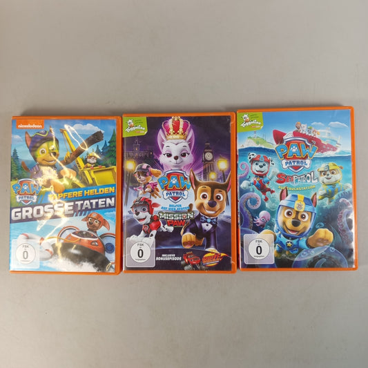PAW Patrol Bundle 3x DVDs Abenteuer Neuwertig