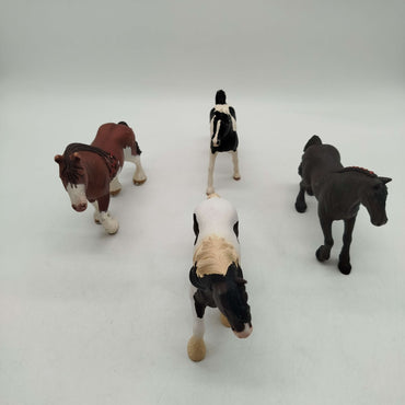 Schleich Bundle Tinker & Kaltblut Set von 4 Pferdefiguren