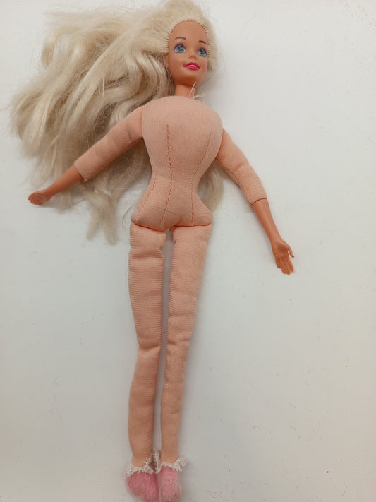 Vintage Barbie - weiche Puppe mit blonden Haaren