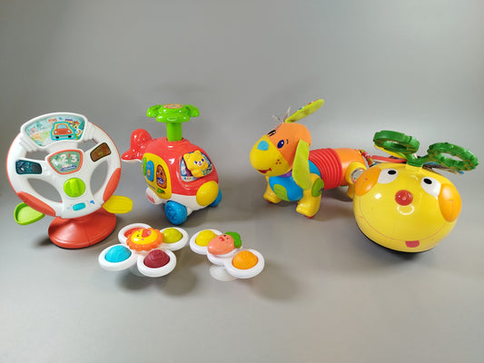 Interaktives Kleinkinder-Spielset – Lenkrad, Hubschrauber & mehr