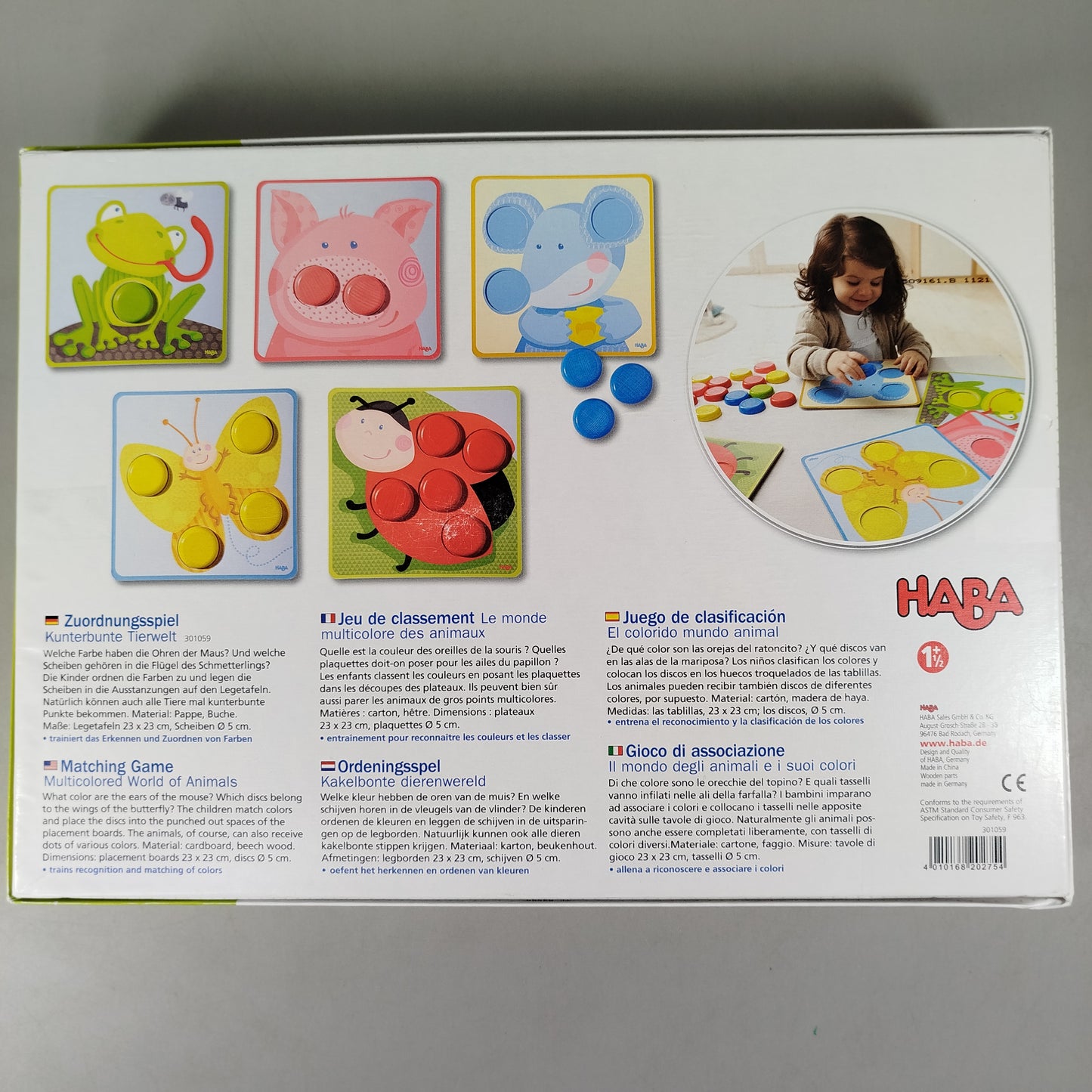 HABA Kunterbunte Tierwelt 301059 Lernspiel