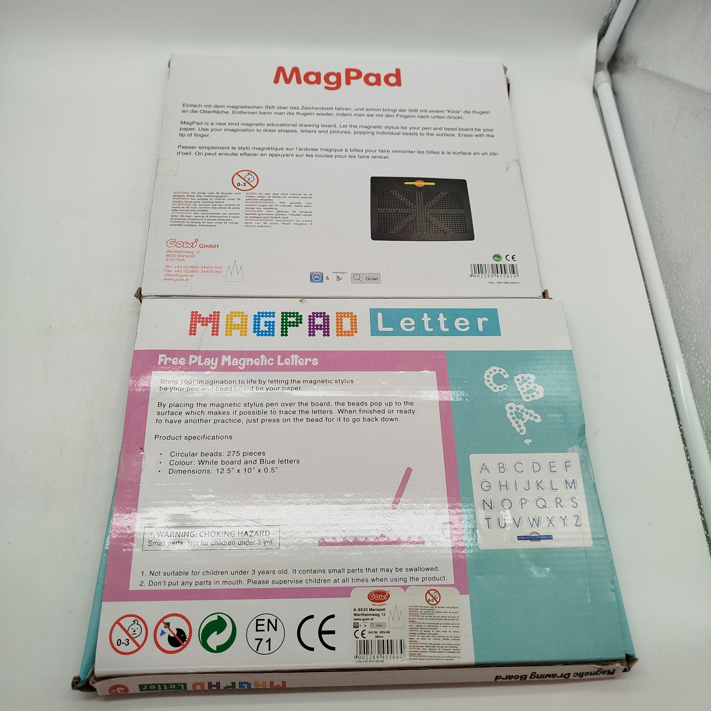 Gowi Bundle MagPad & MagPad Letter 2x Magnettafeln ab 3 4 5 Jahre | ✅ geprüft
