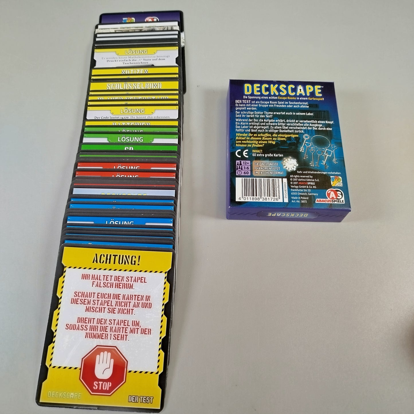 Kartenspiele - Set mit Wühltisch & Deckscape