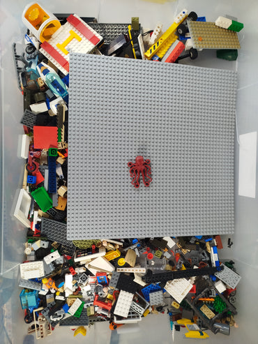 LEGO Konvolut ca. 2 kg – Bausteine, Figuren & Platte, kompatibel mit LEGO