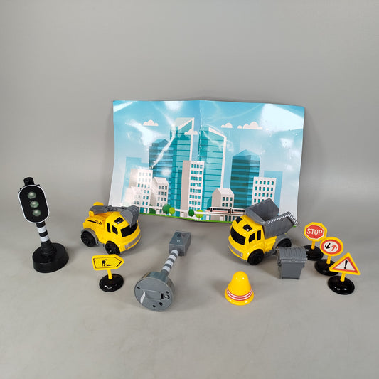Bundle Baustelle Set von 14 Fahrzeuge & Ampel
